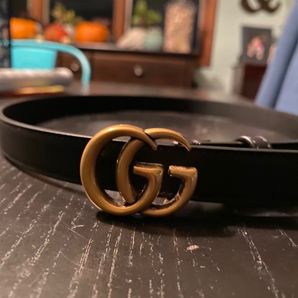 small gucci belt silver